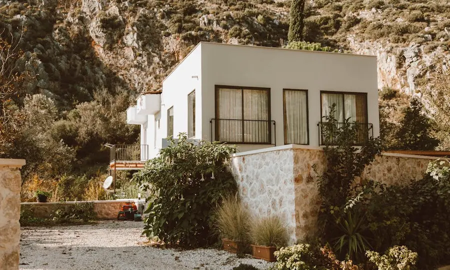 Warm sunny exterior of a home during ideal painting weather