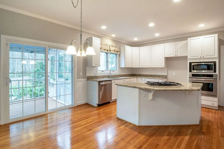 Kitchen cabinets showing details that affect cabinet painting pricing