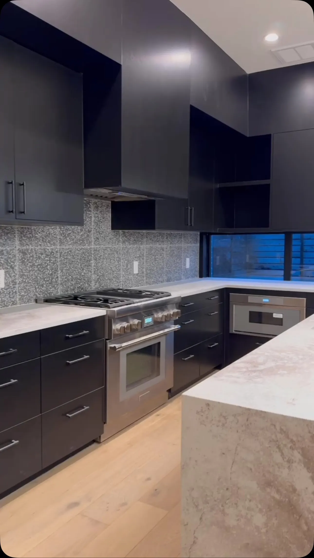 Modern finished kitchen interior painted by New Life Painting